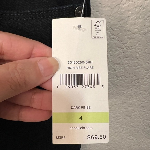 NWT Anne Klein High-rise Flares size 4 - Picture 4 of 6